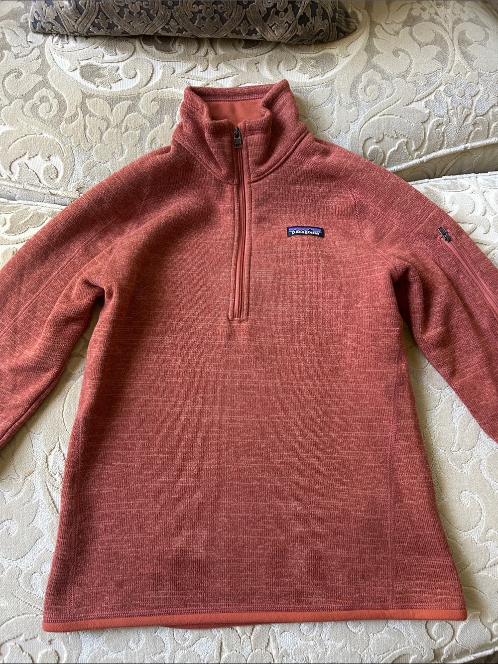 Patagonia Half-Zip Sweater Jacket - Rust
